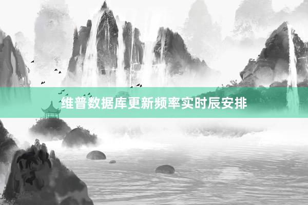 维普数据库更新频率实时辰安排